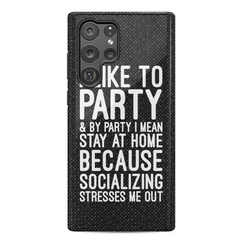 Socializing Stresses Me Out Phone Case